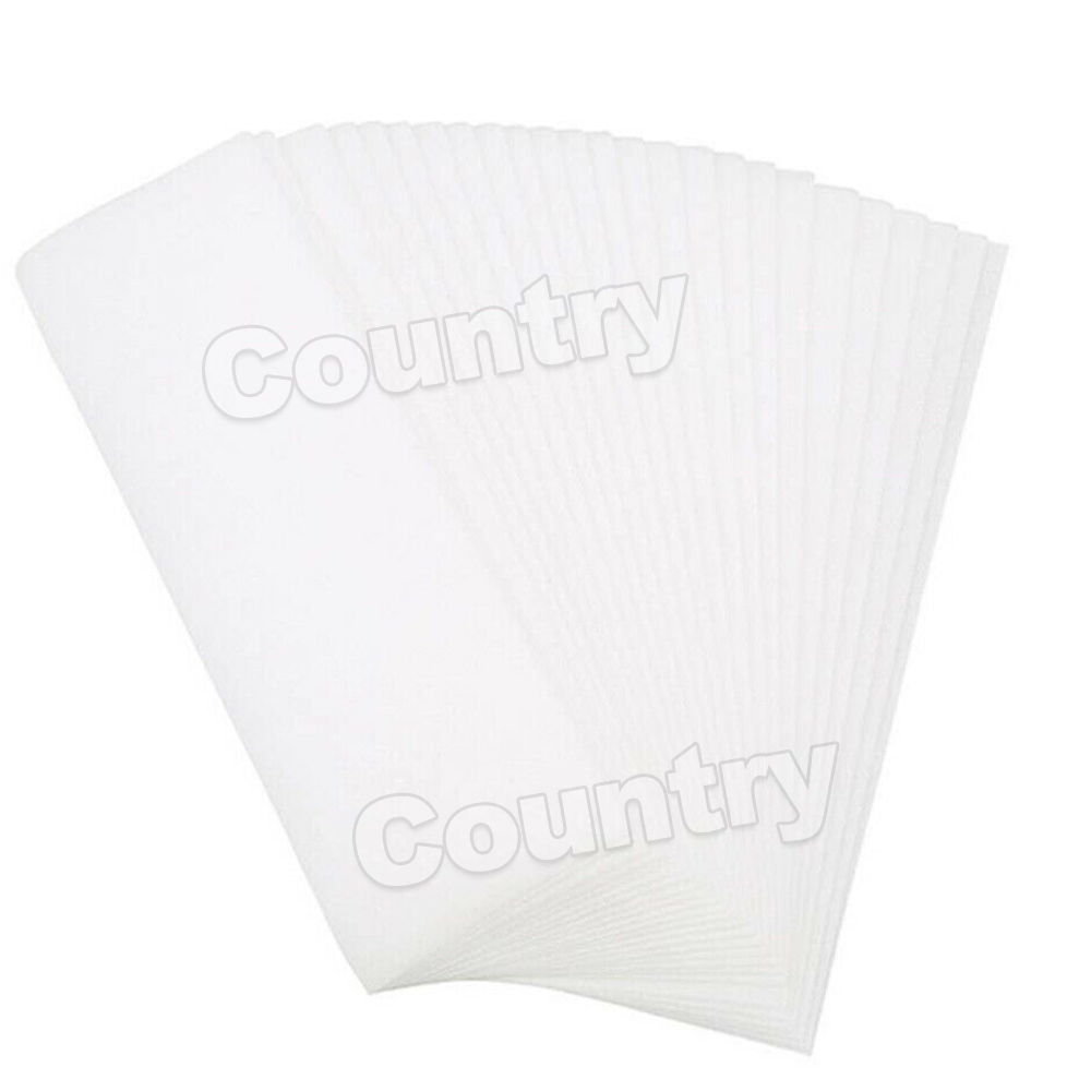 100x PreCut Strips Pack Non Woven Disposable 70gsm Wax Waxing Papers