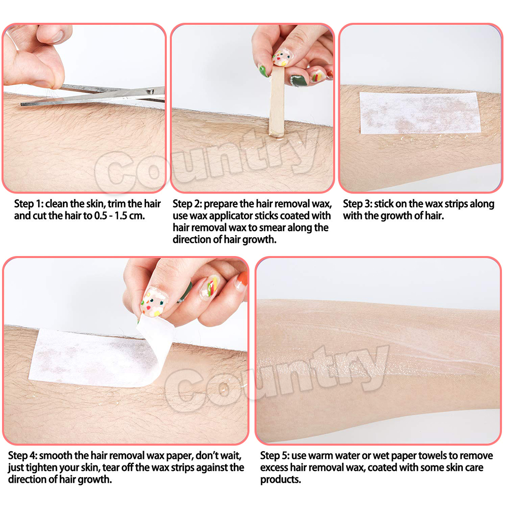 100x PreCut Strips Pack Non Woven Disposable 70gsm Wax Waxing Papers Cut eBay